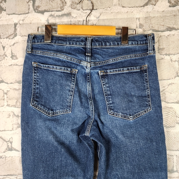Banana Republic High Rise Straight Button Fly Ankle Cropped Jeans Size 29 - Picture 12 of 16